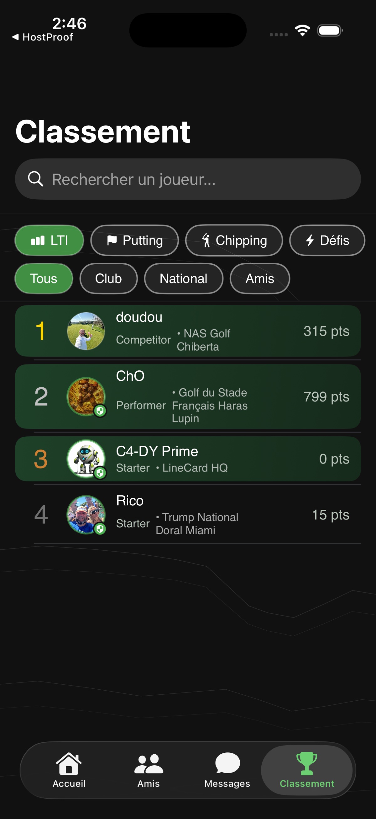 Classement