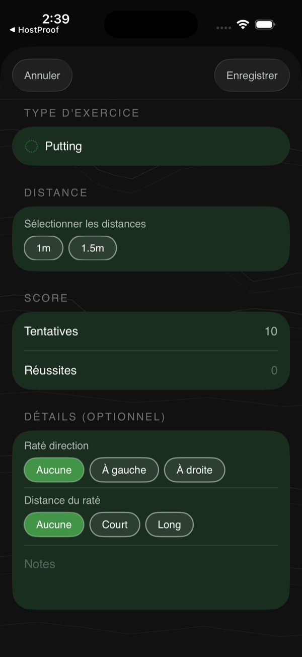 Exercise form