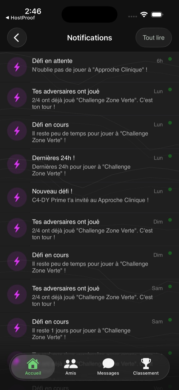 Notifications push